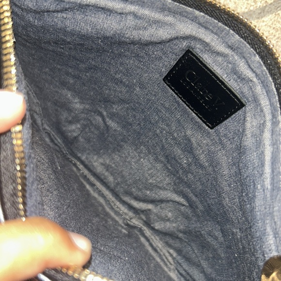 Clare V Petit Moyen Black/Cream Woven Checker crossbody/ shoulder bag - Picture 13 of 13